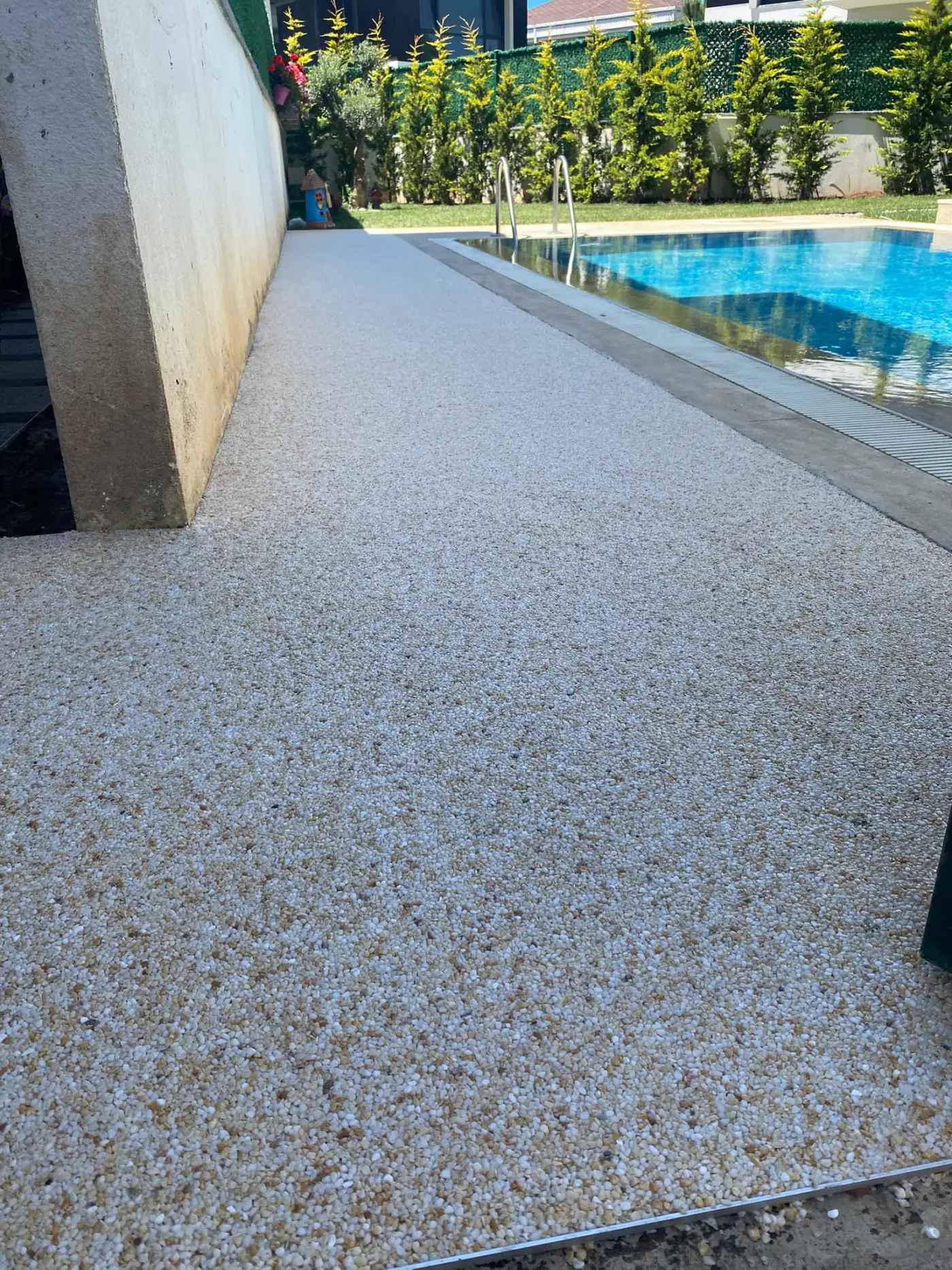 Kafe Dış Alan Taş Halı — Taş Halı uygulama örneği